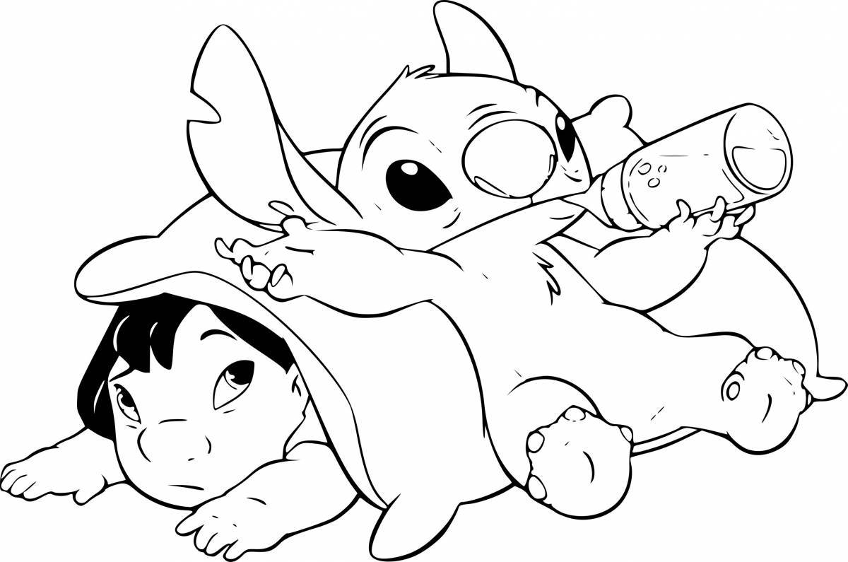 Playful coloring page