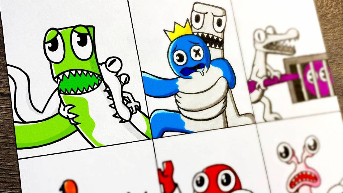 Roblox friends rainbow coloring book