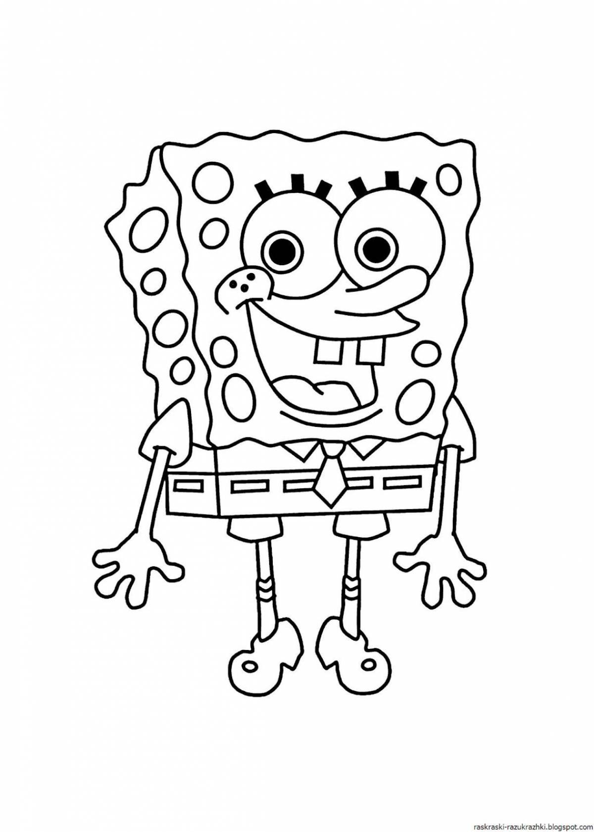 Spongebob funny coloring book