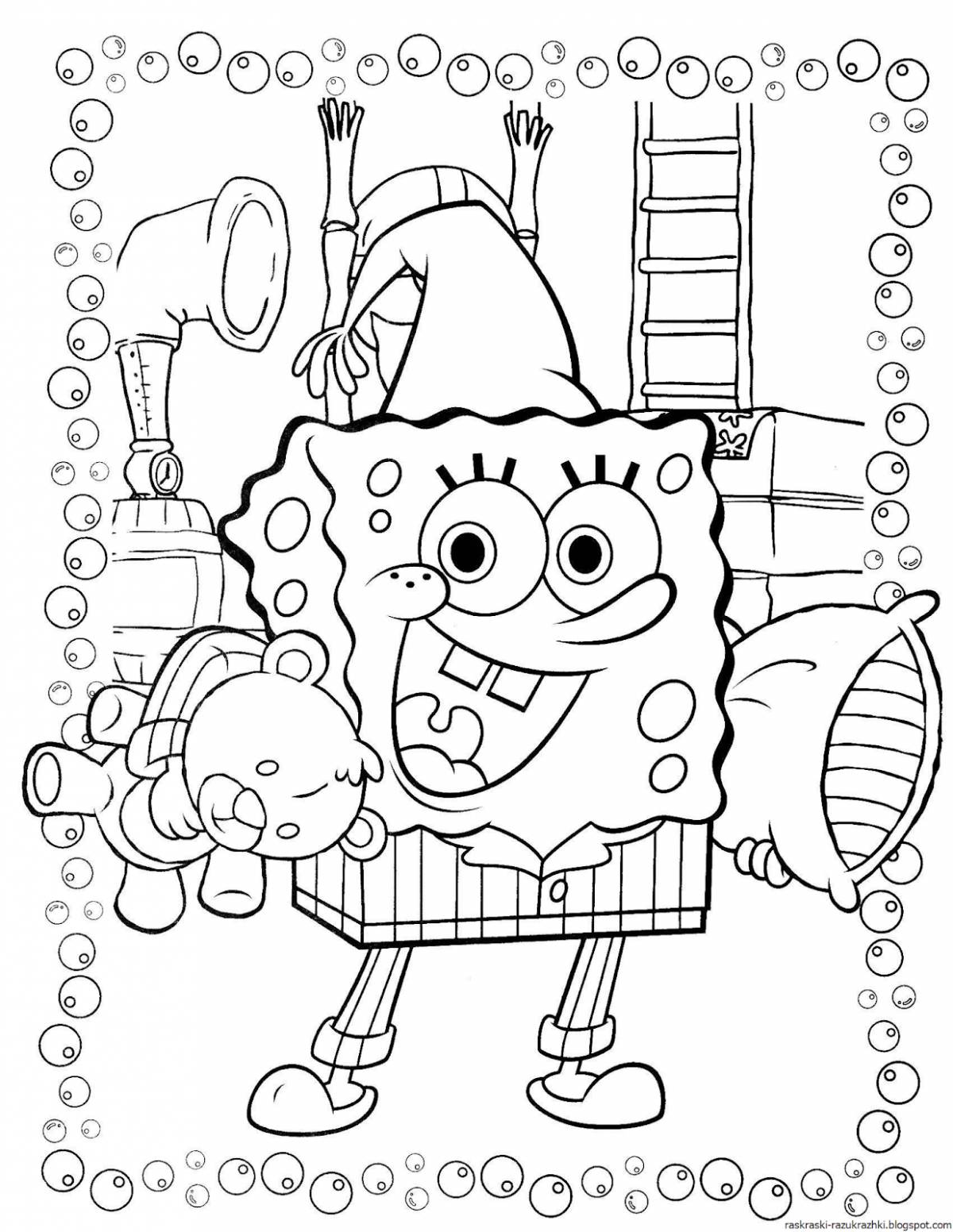 Fun coloring spongebob