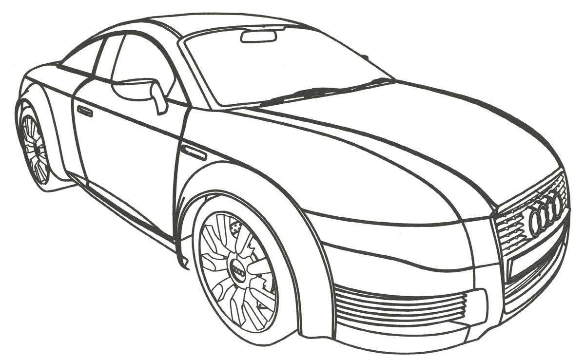 Coloring pages exciting cars for boys