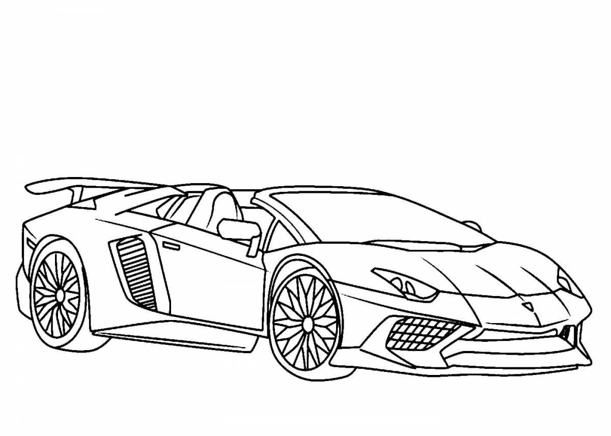 Lamborghini shiny coloring