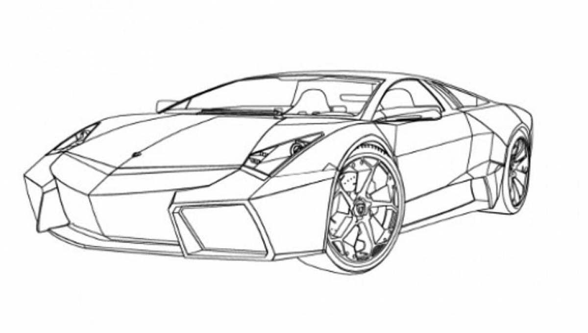 Lamborghini bold coloring