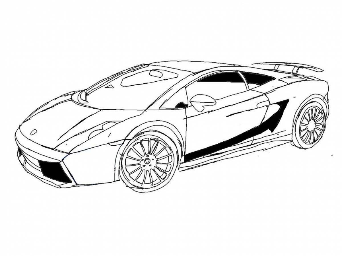 Lamborghini art coloring