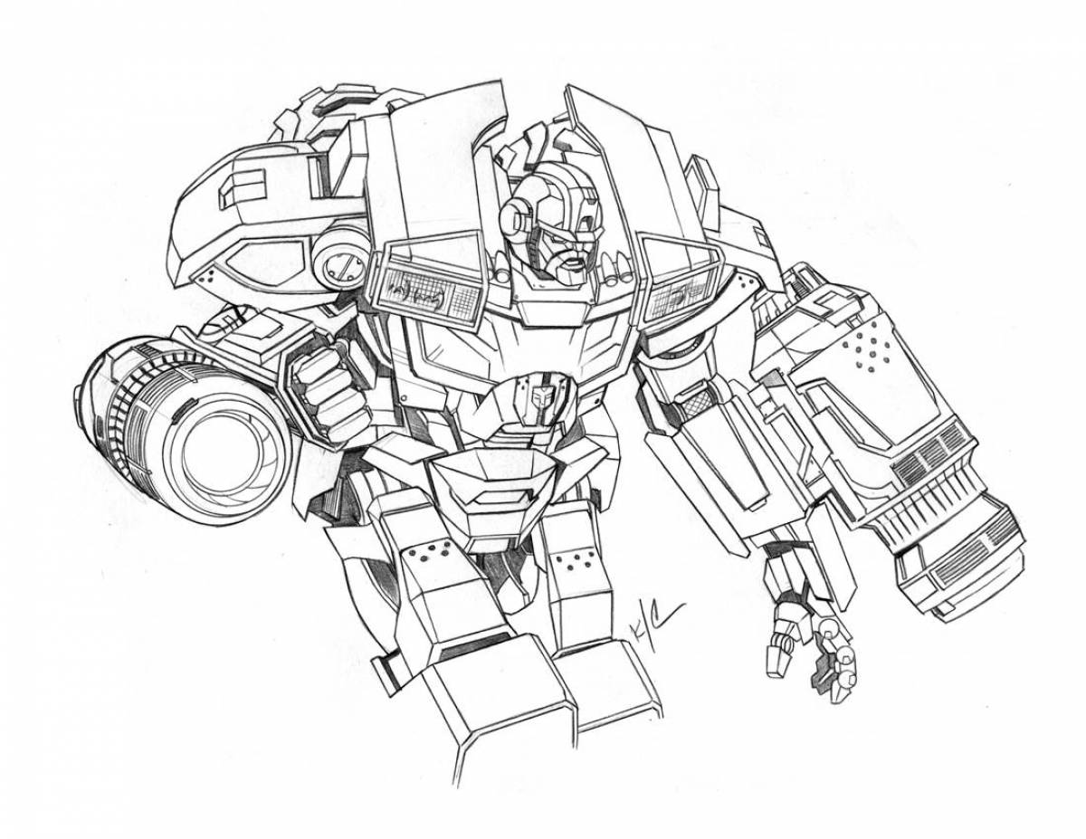 Amazing transformers coloring pages
