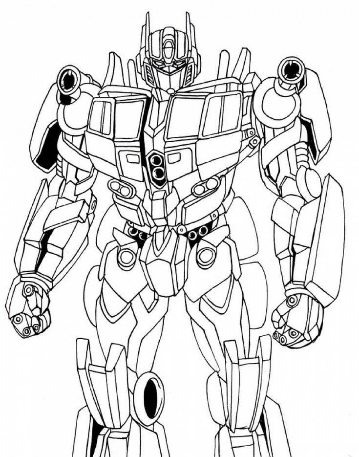 Great transformers coloring page