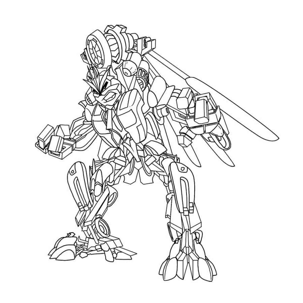 Impressive transformers coloring page