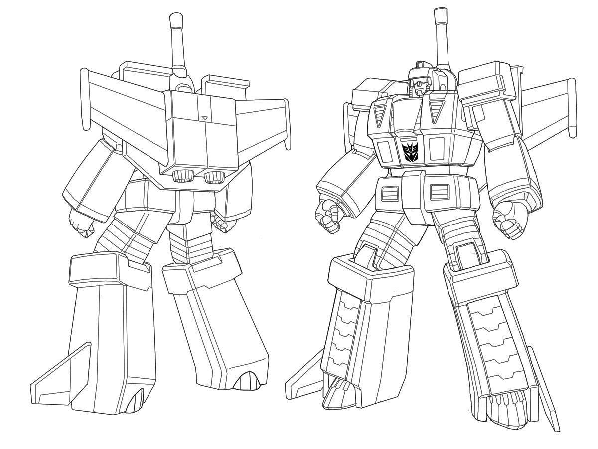 Coloring funny transformers
