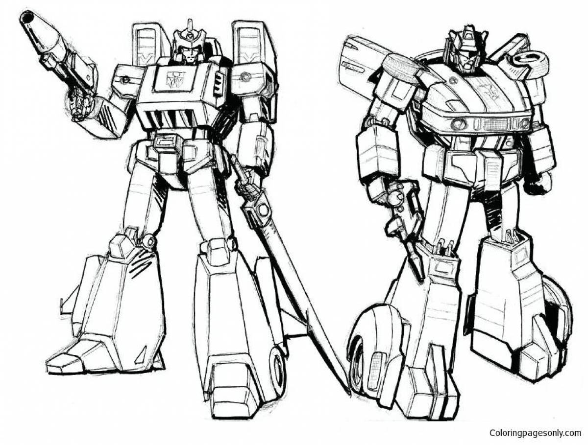 Entertaining coloring transformers