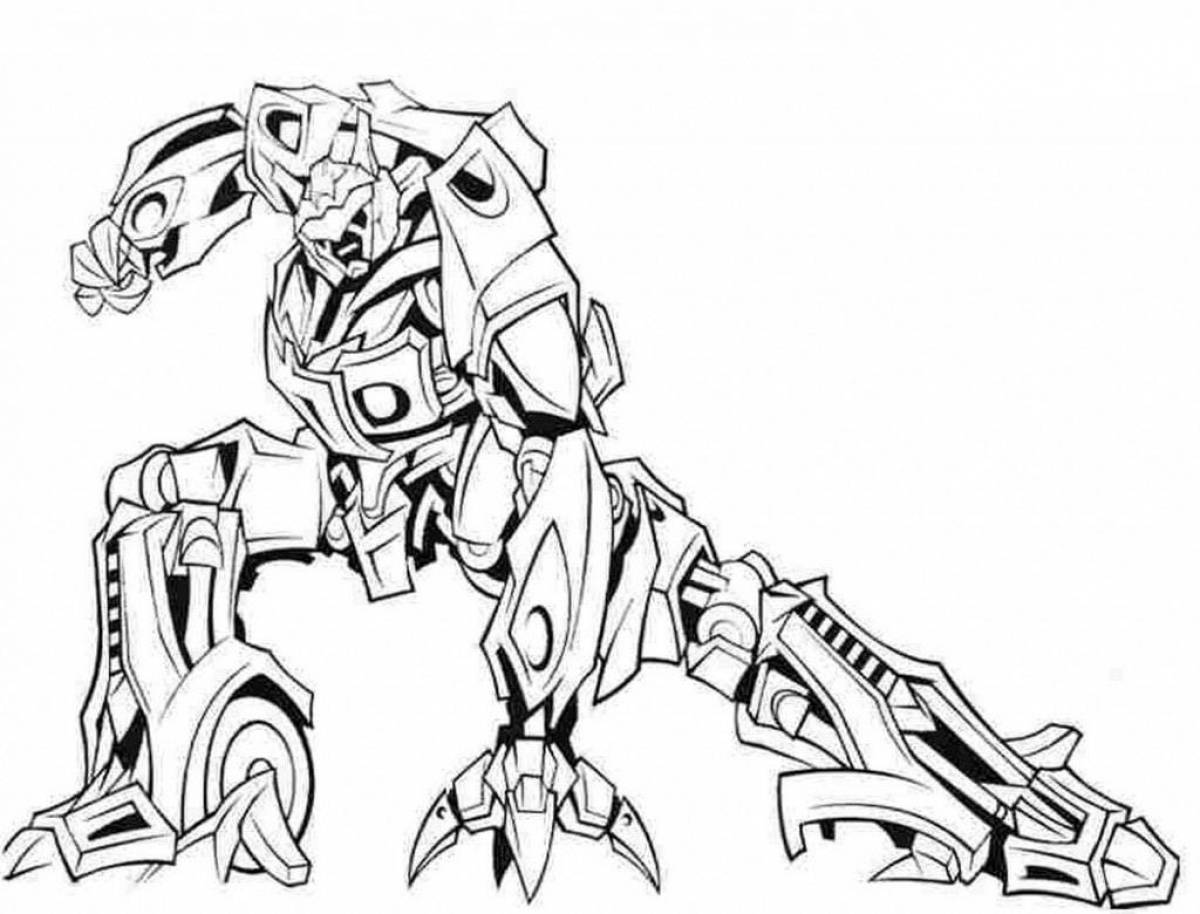 Coloring animated transformers