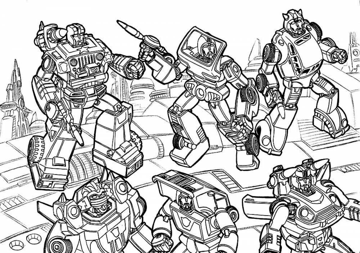 Coloring live transformers