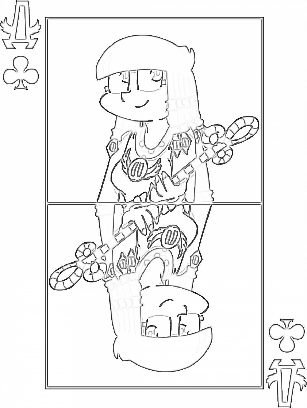Playful coloring page 13 cards