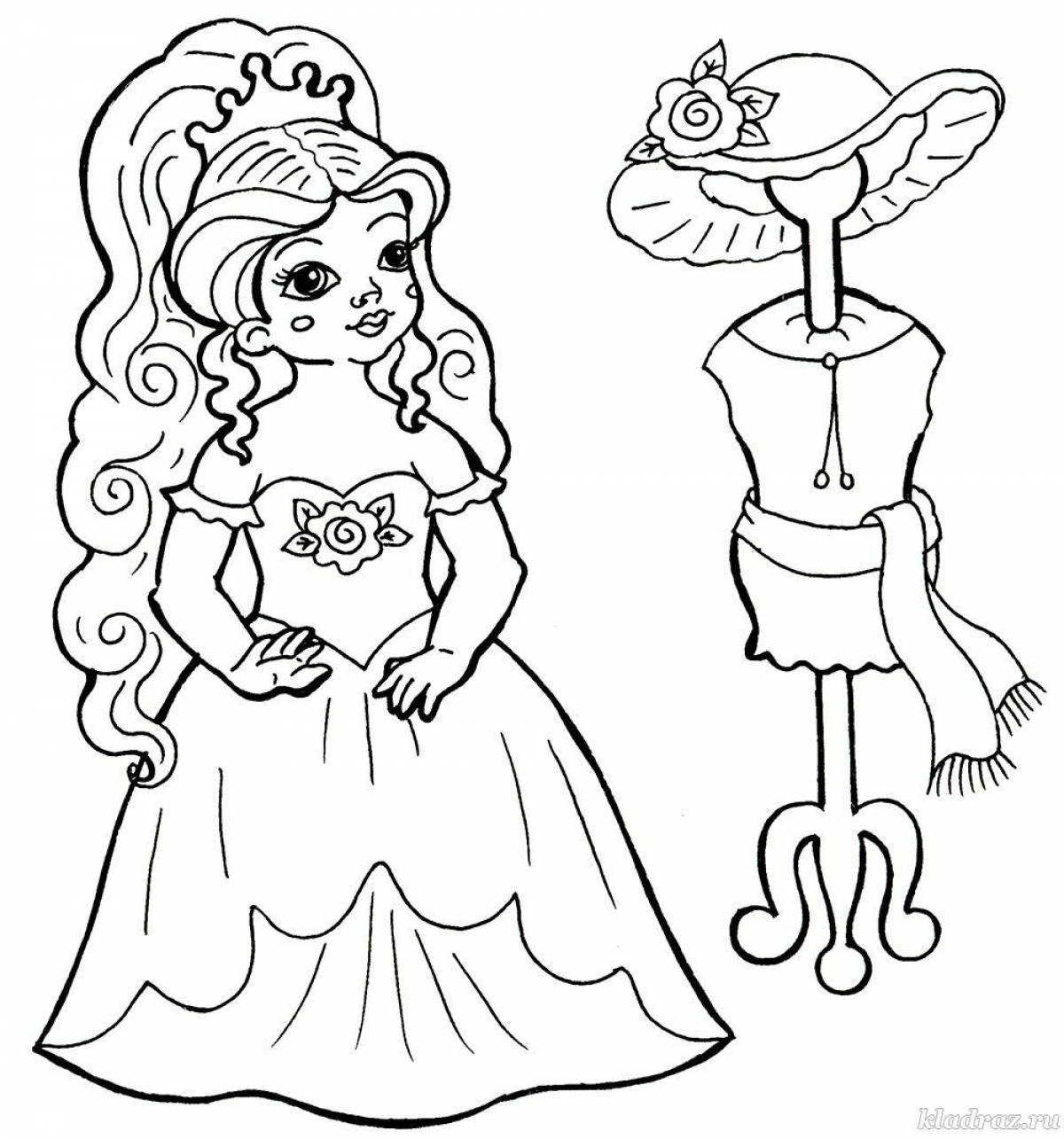 Colorful coloring pages for girls