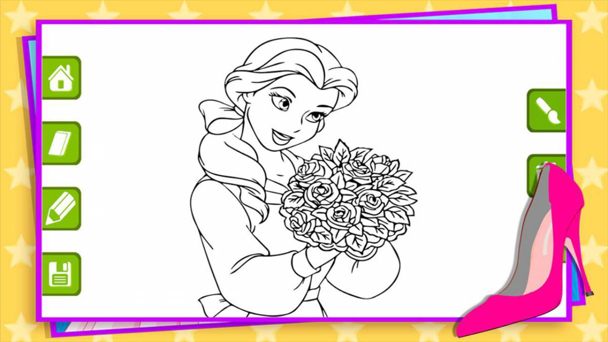 Lovely coloring games for girls