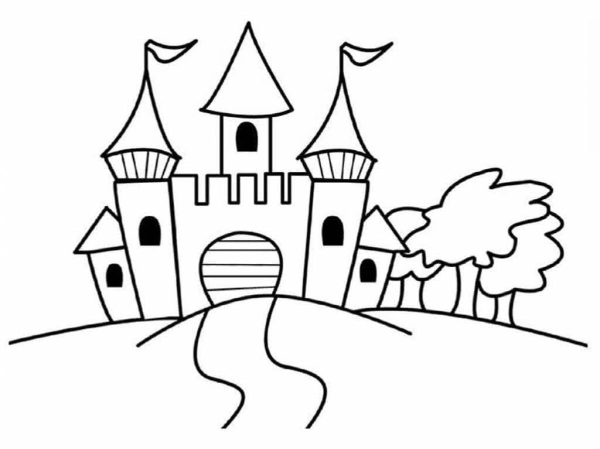 Mystical coloring page lock