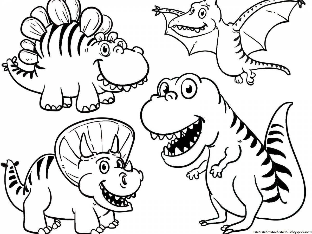 Vivid Turbosaurus Coloring Page
