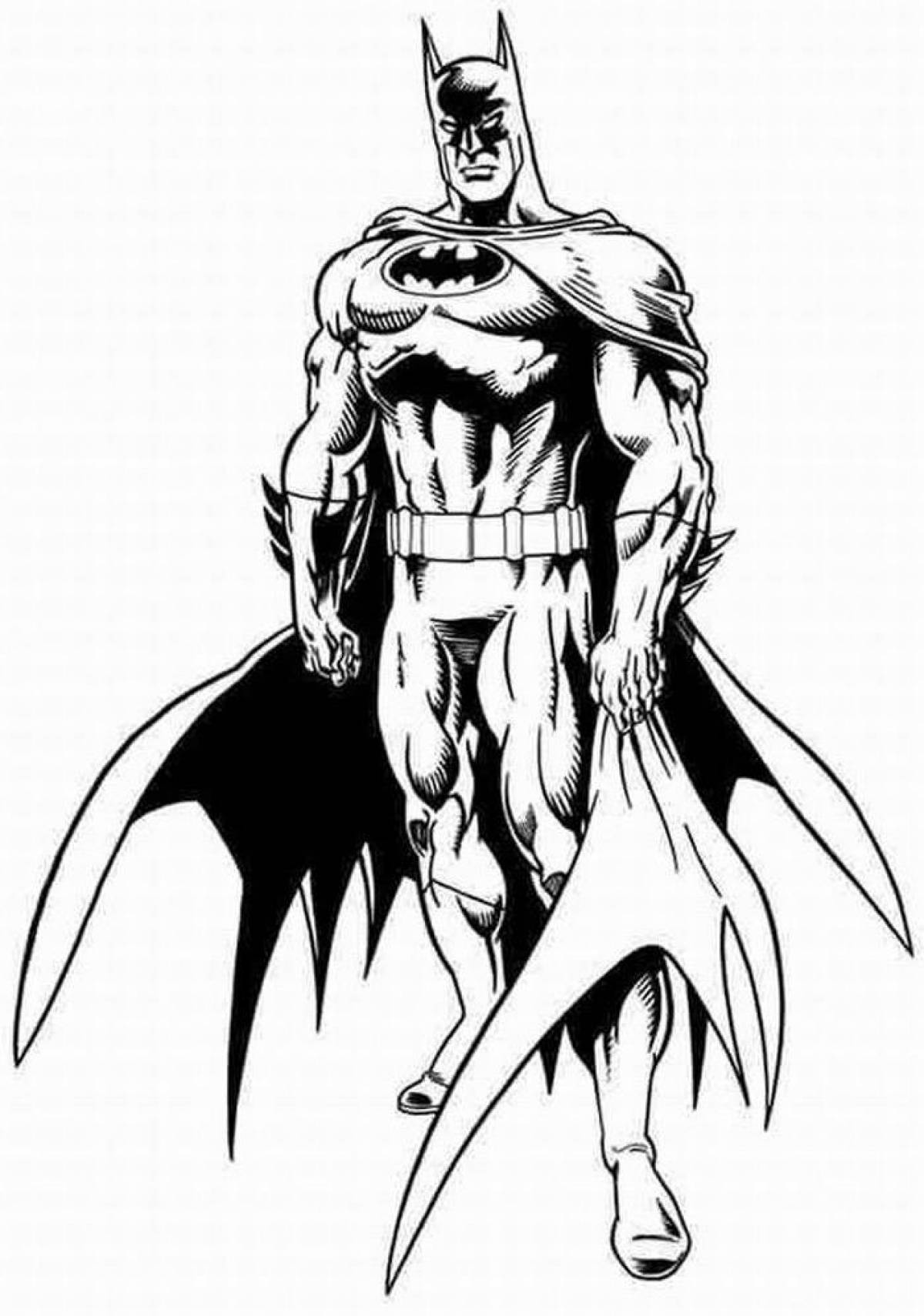 Amazing batman coloring page