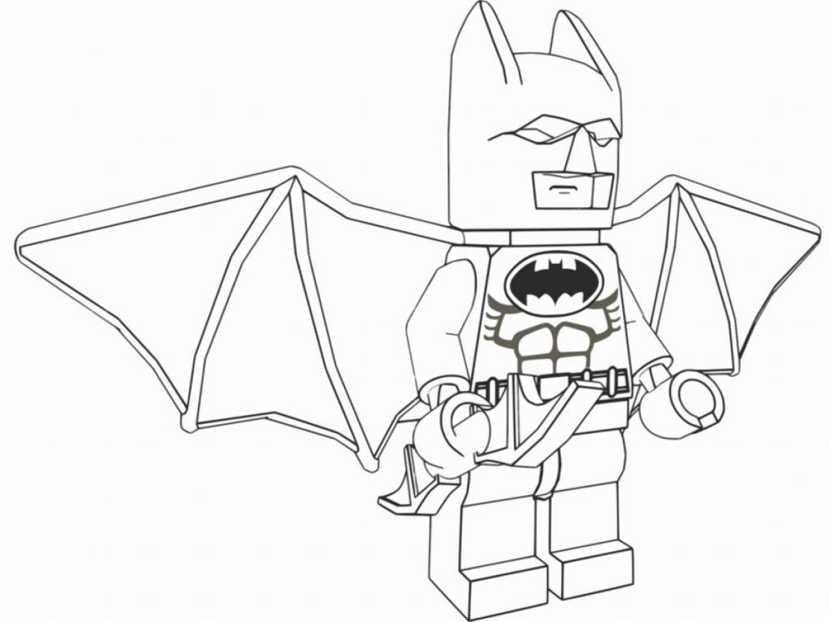 Раскраска сказочный бэтмен