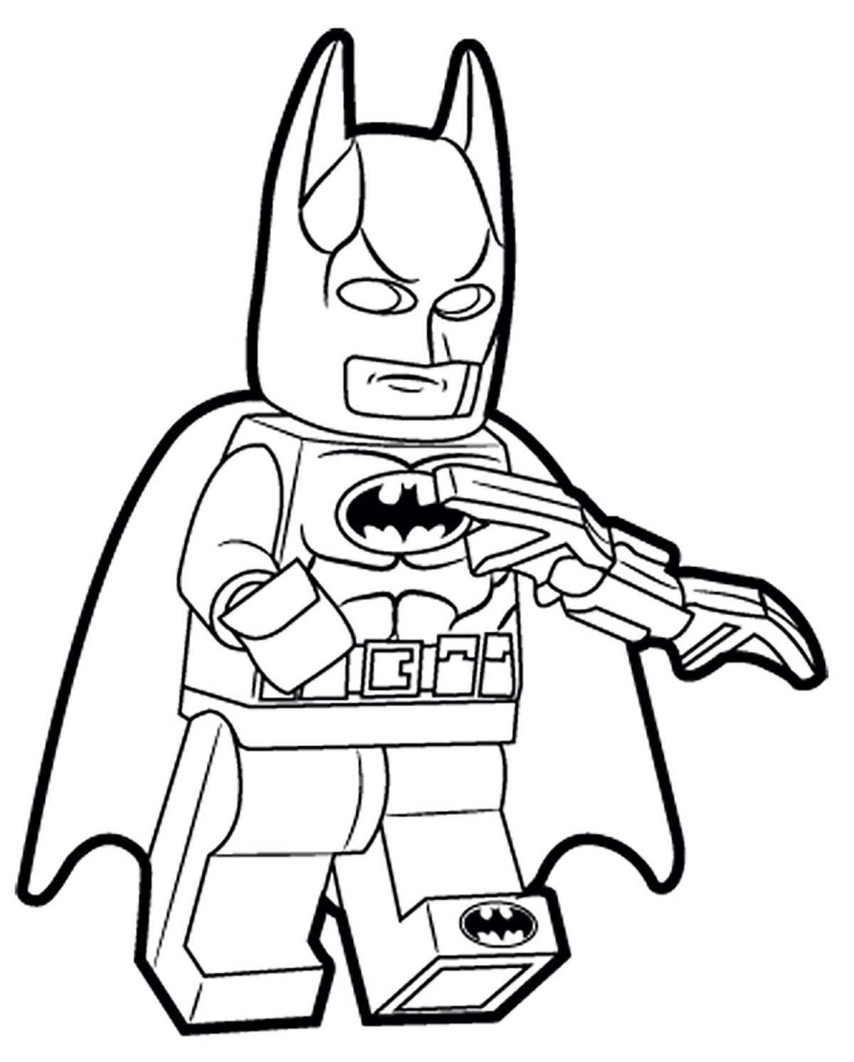 Glamorous Batman coloring page