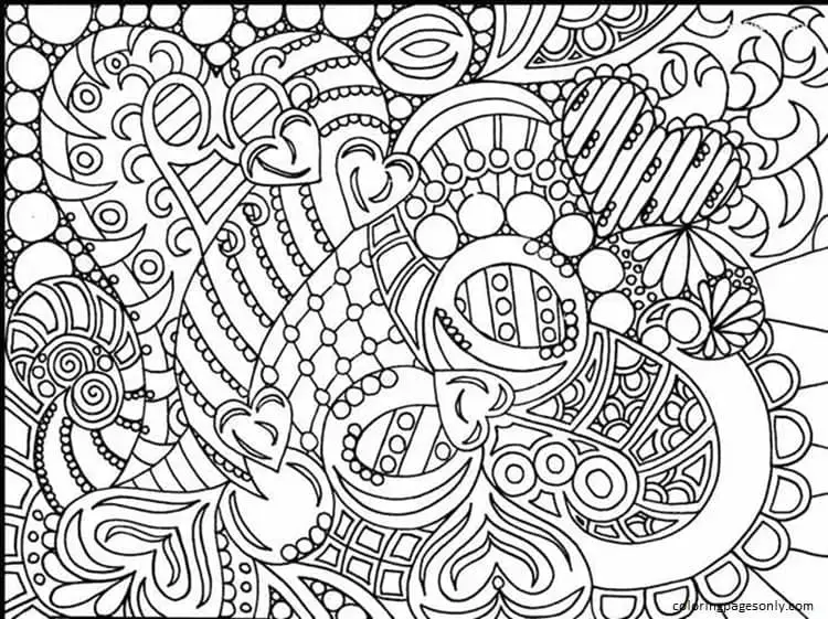 A fun coloring book for teenagers