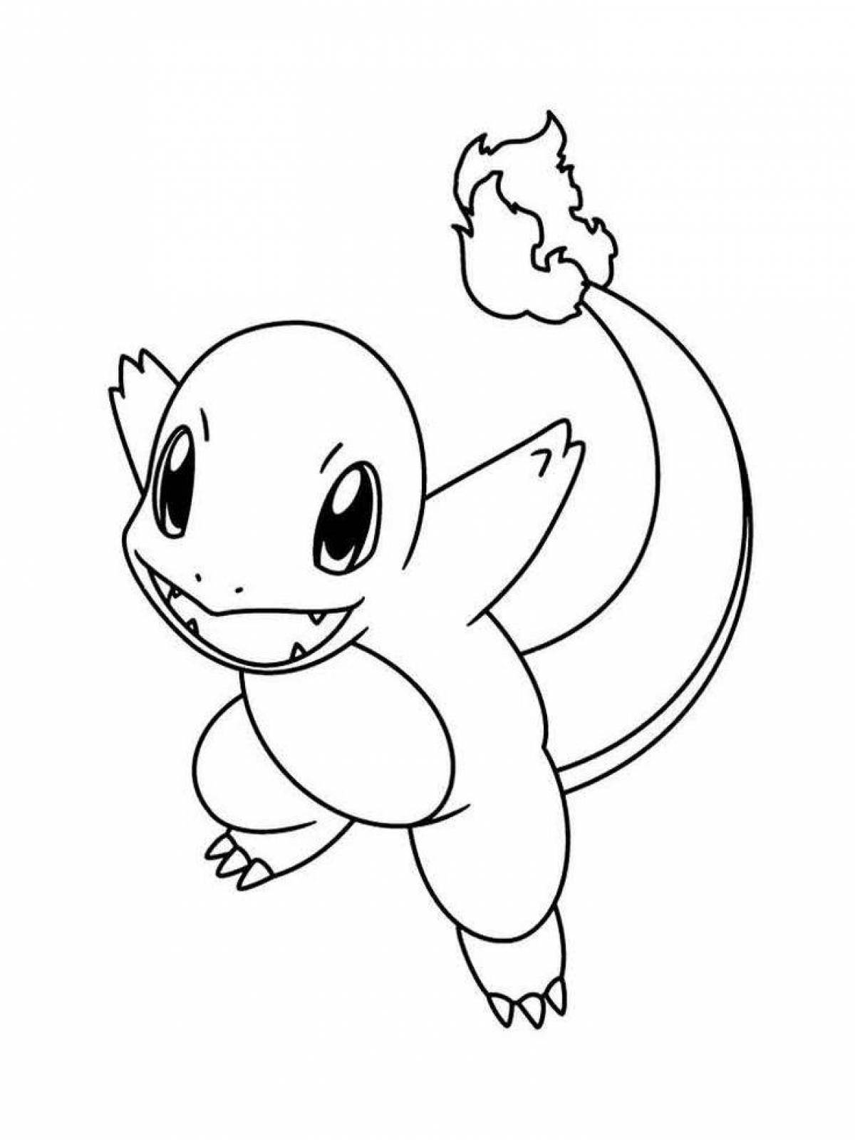 Colorful pokemon coloring pages