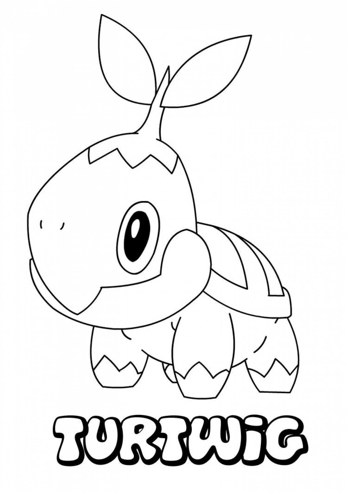 Intriguing Pokemon coloring book