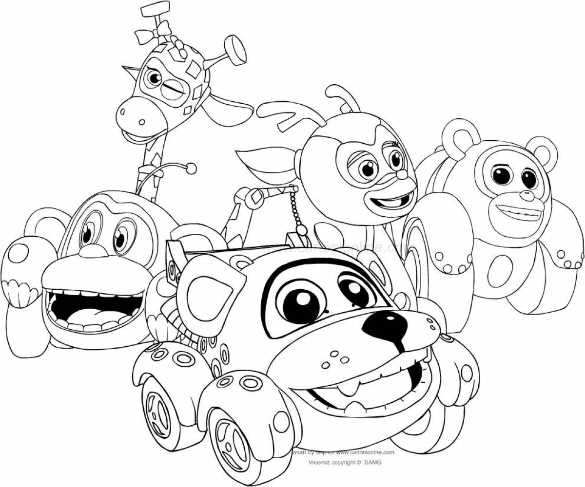 Entertaining coloring book from the 2014 animated series