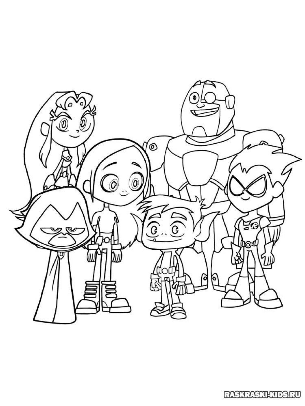 Quirky coloring book from the 2014 animated series