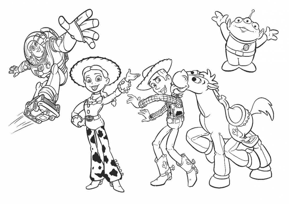 Friendly coloring page from the 2014 animated series