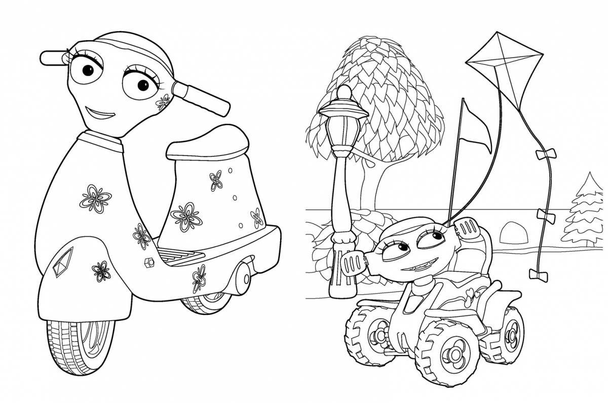 Attractive coloring book from the 2014 animated series