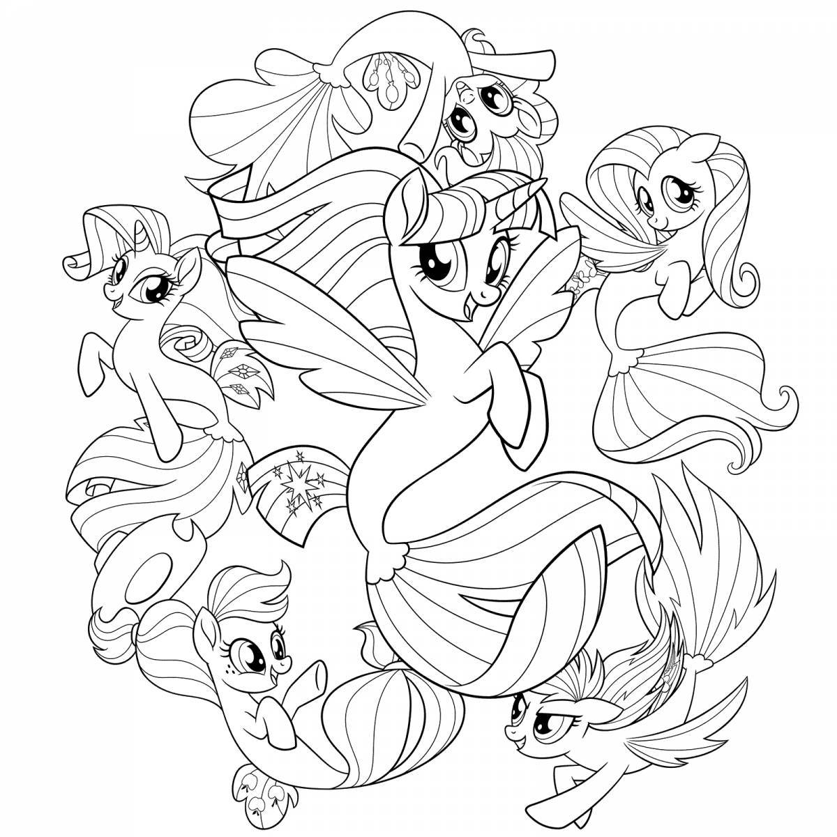 Cute coloring my little pony