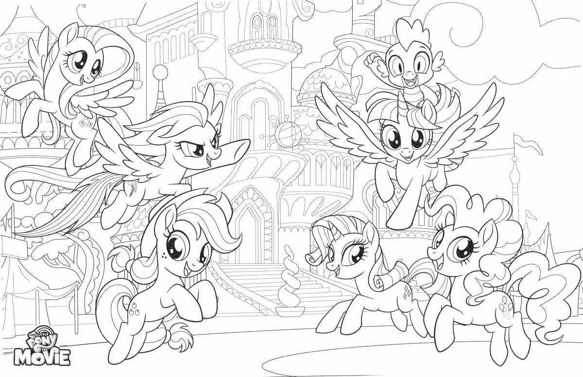 Exciting coloring my little pony