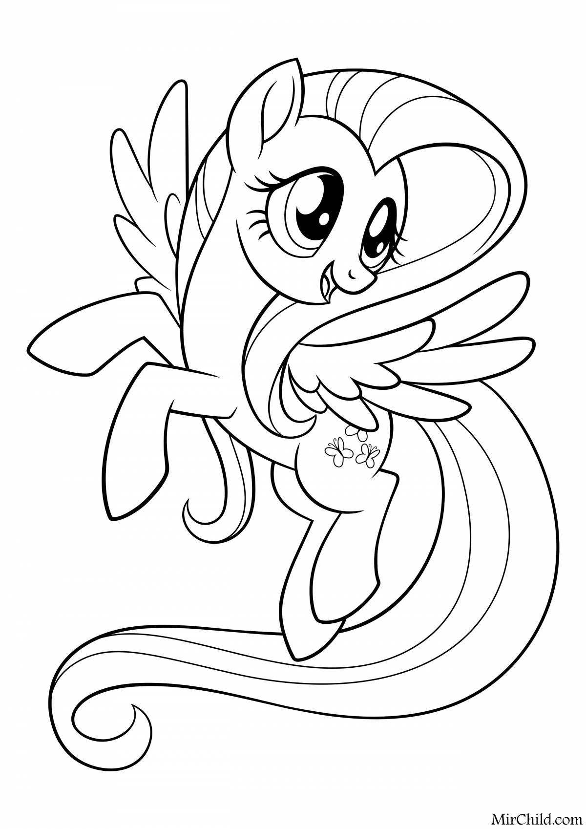 Fantastic my little pony coloring page