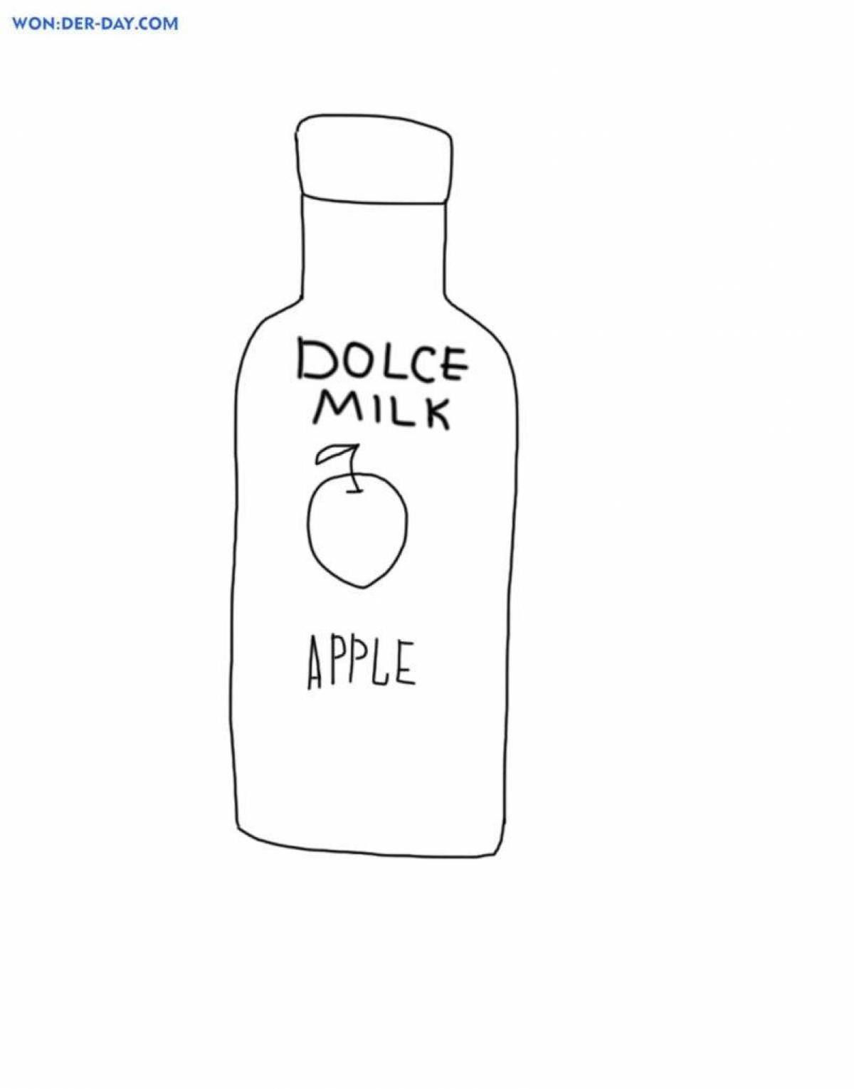 Очаровательная раскраска dolce milk