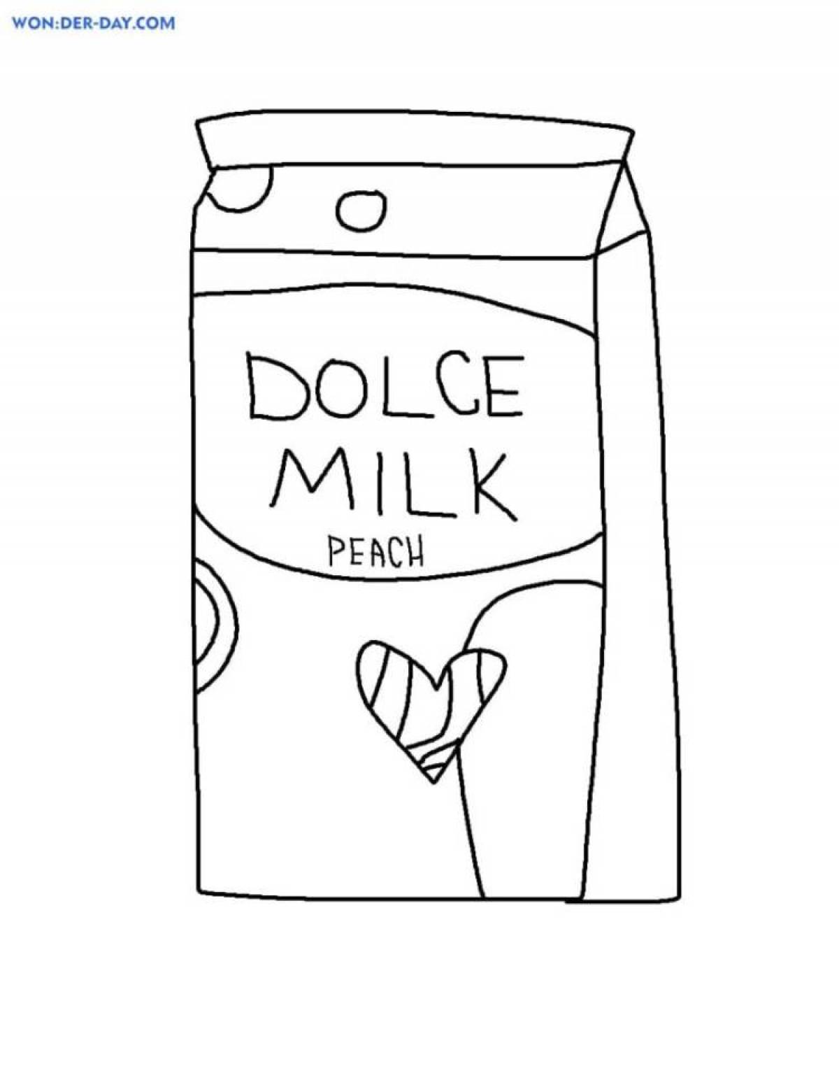 Причудливая раскраска dolce milk