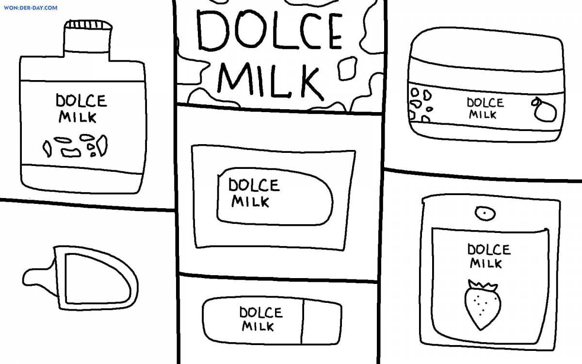 Завораживающая раскраска dolce milk