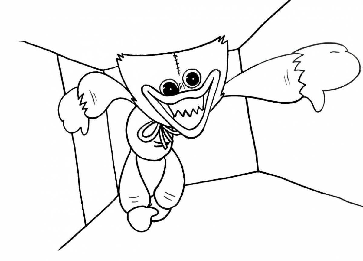 Happy haggy waggie coloring page
