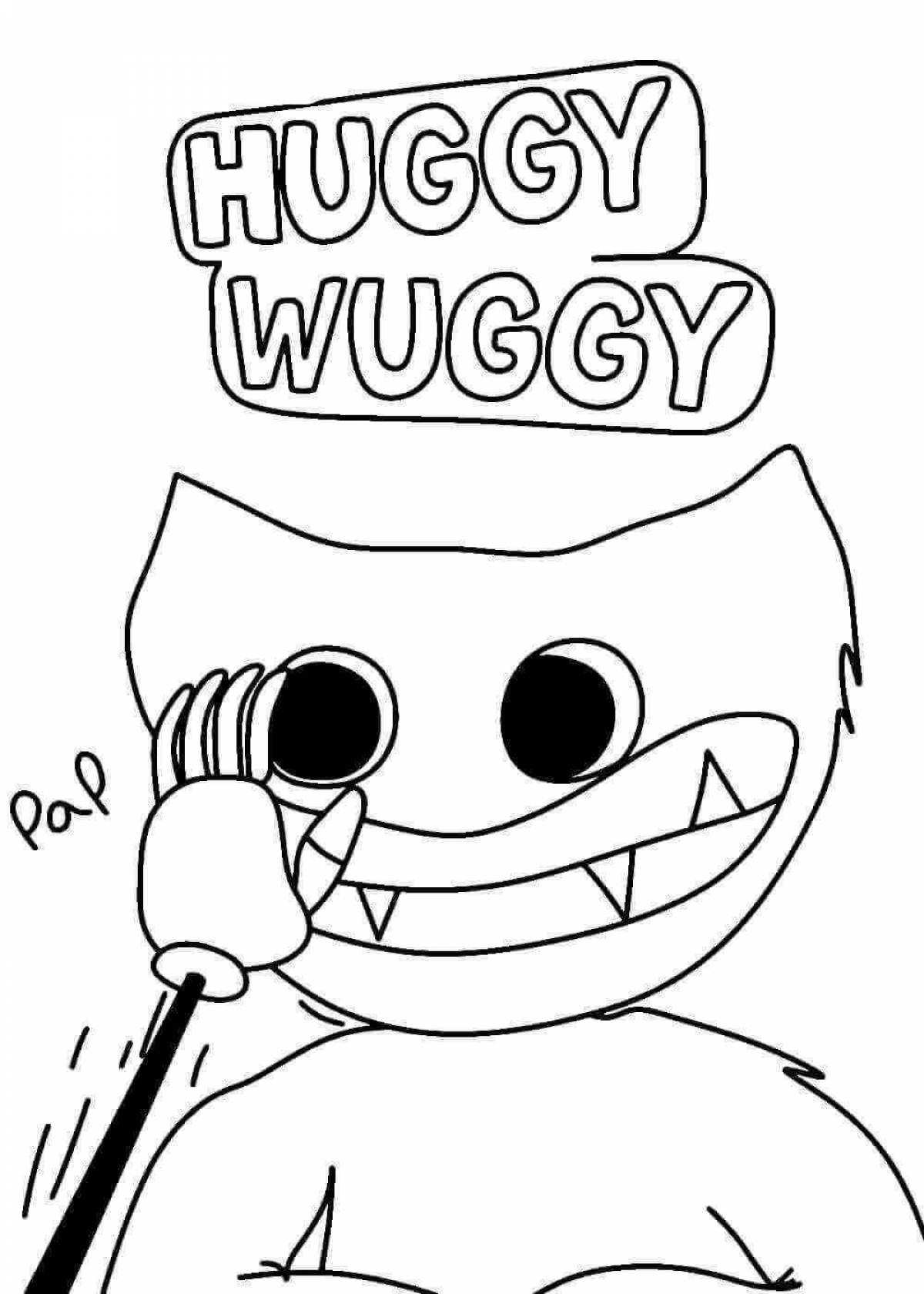 Huggy waggie bright coloring