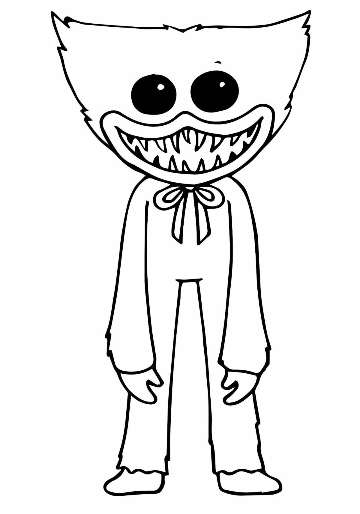 Luminous haggy waggie coloring page