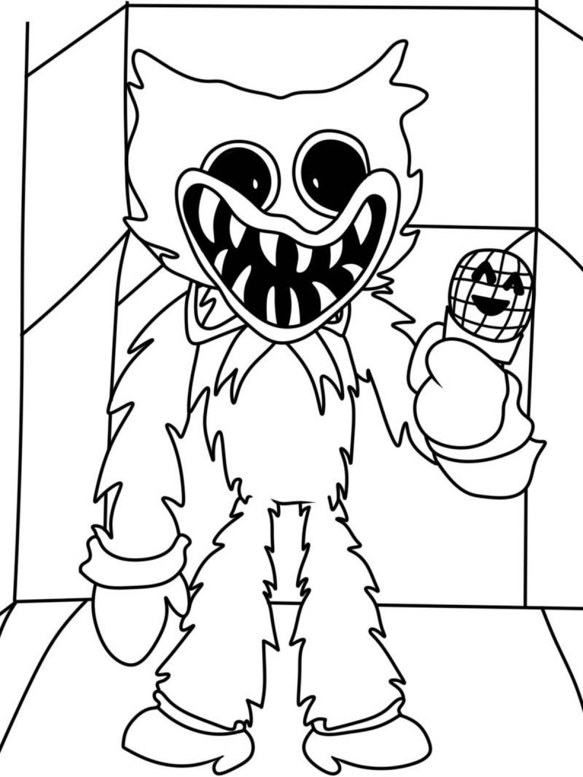 Huggy waggie incredible coloring book