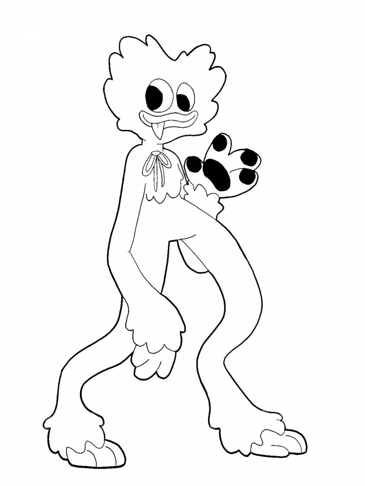 Lovely haggy waggie coloring page