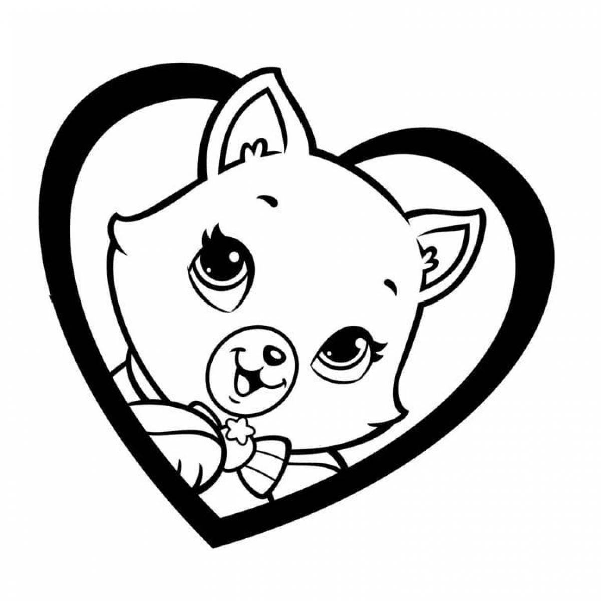Funny coloring pages dogs kittens