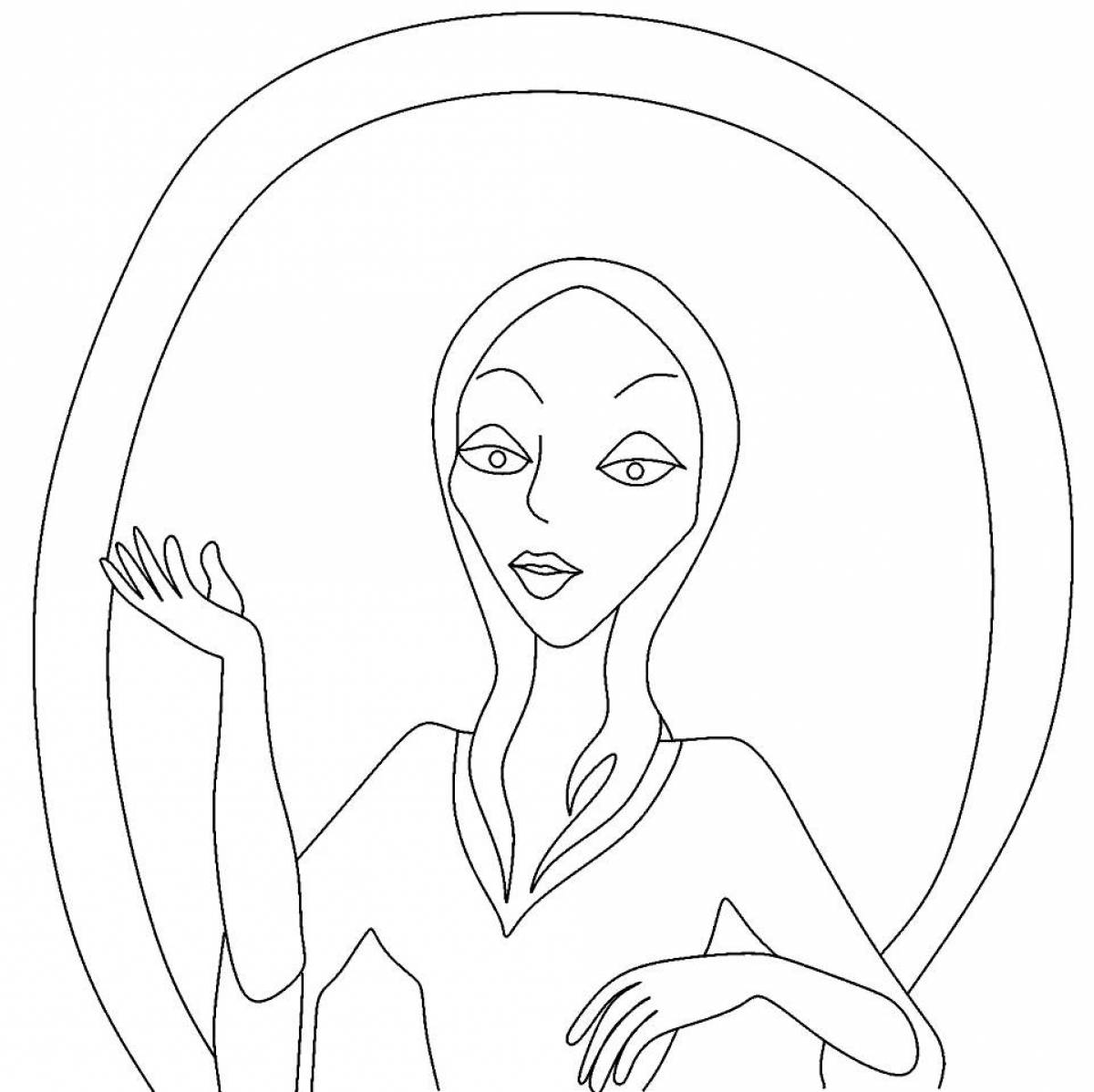 Funny addams family coloring book