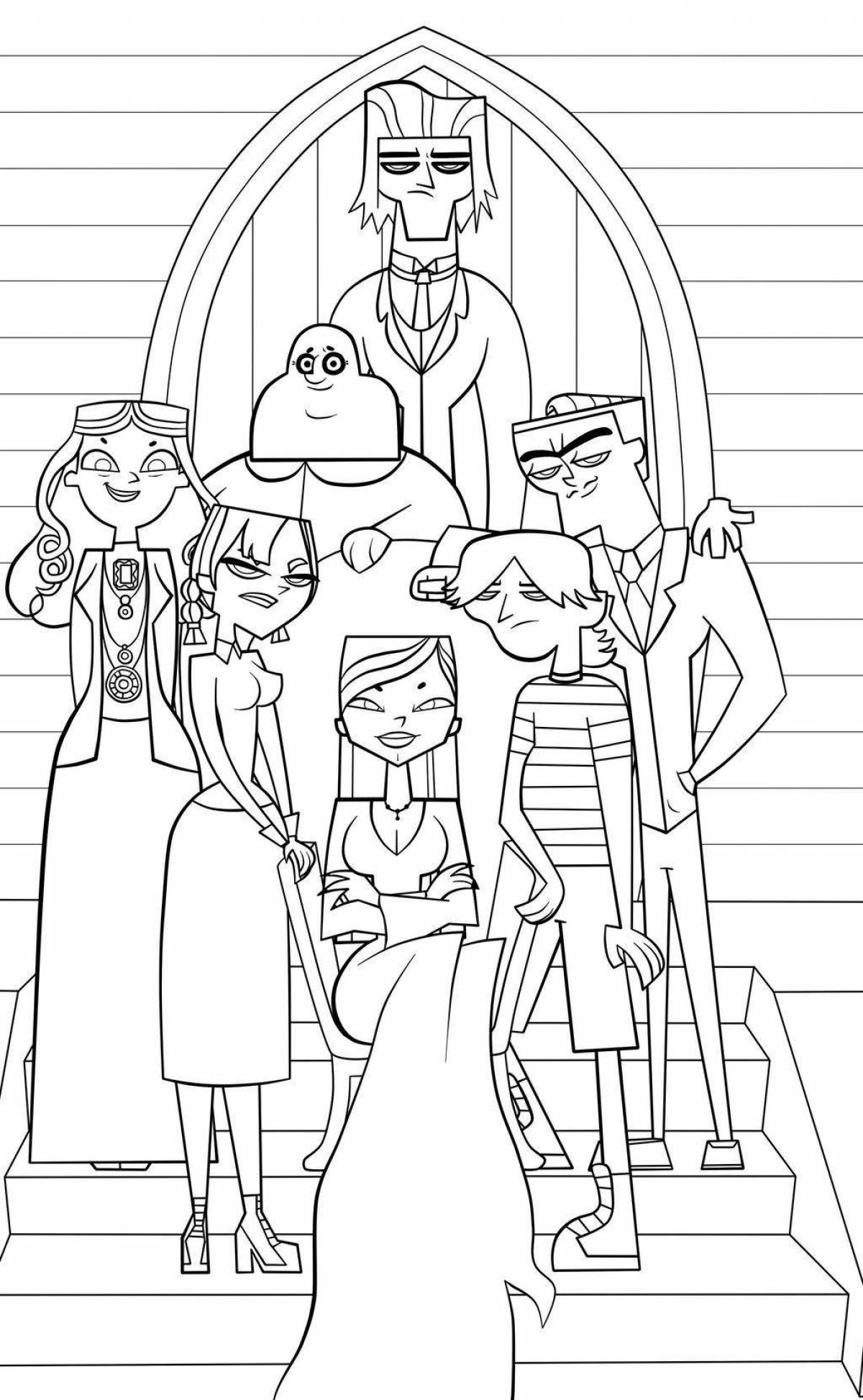 The Addams Family coloring page