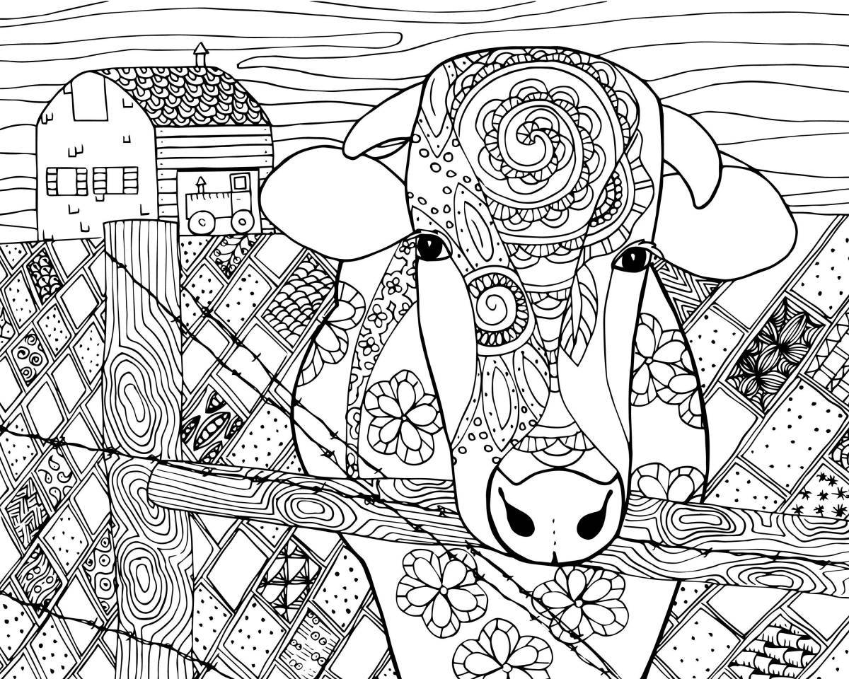 Refreshing coloring book for all adults
