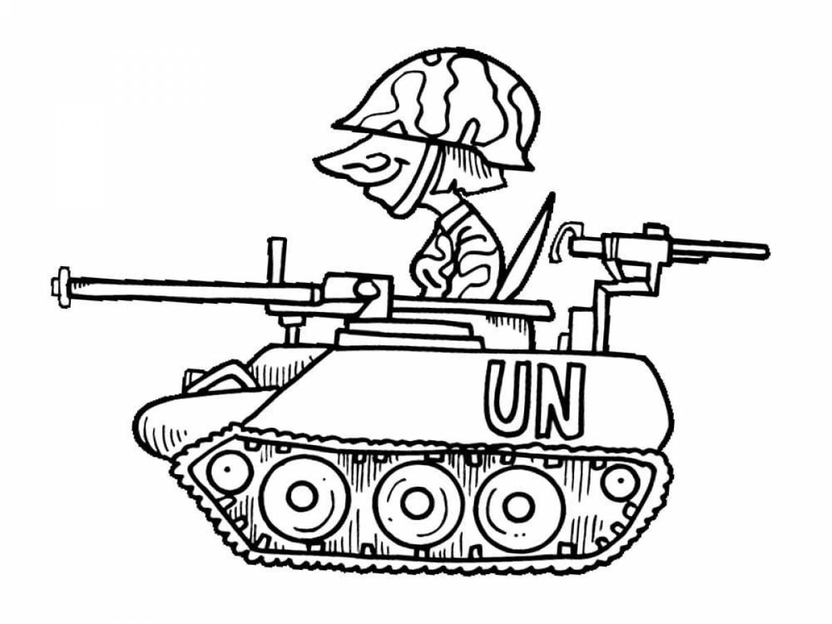 Fabulous tanks coloring book for kids