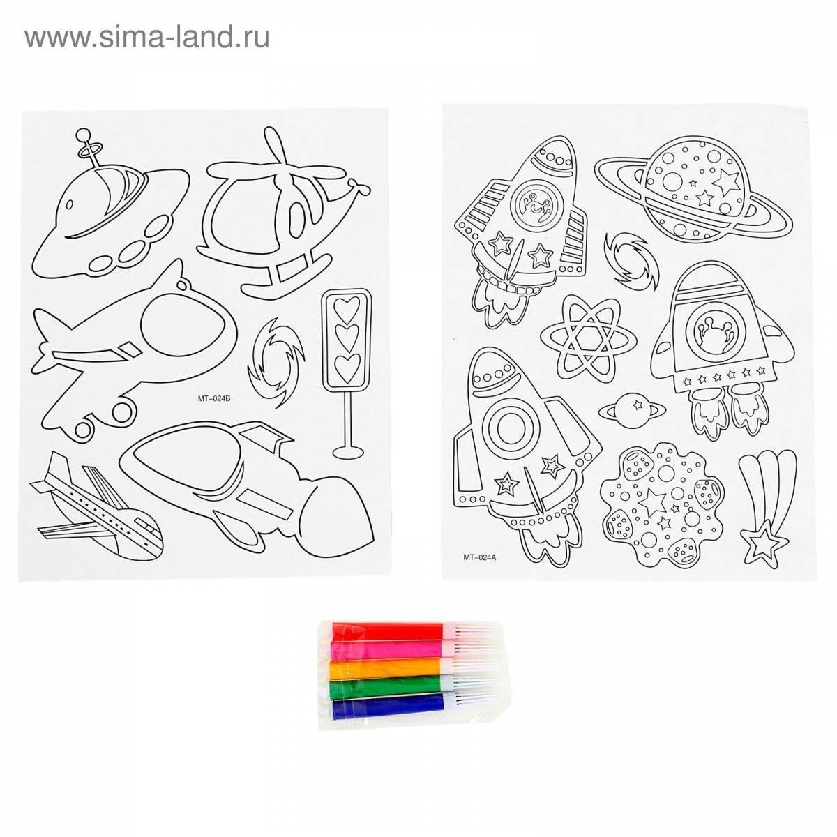 Sweet coloring stickers
