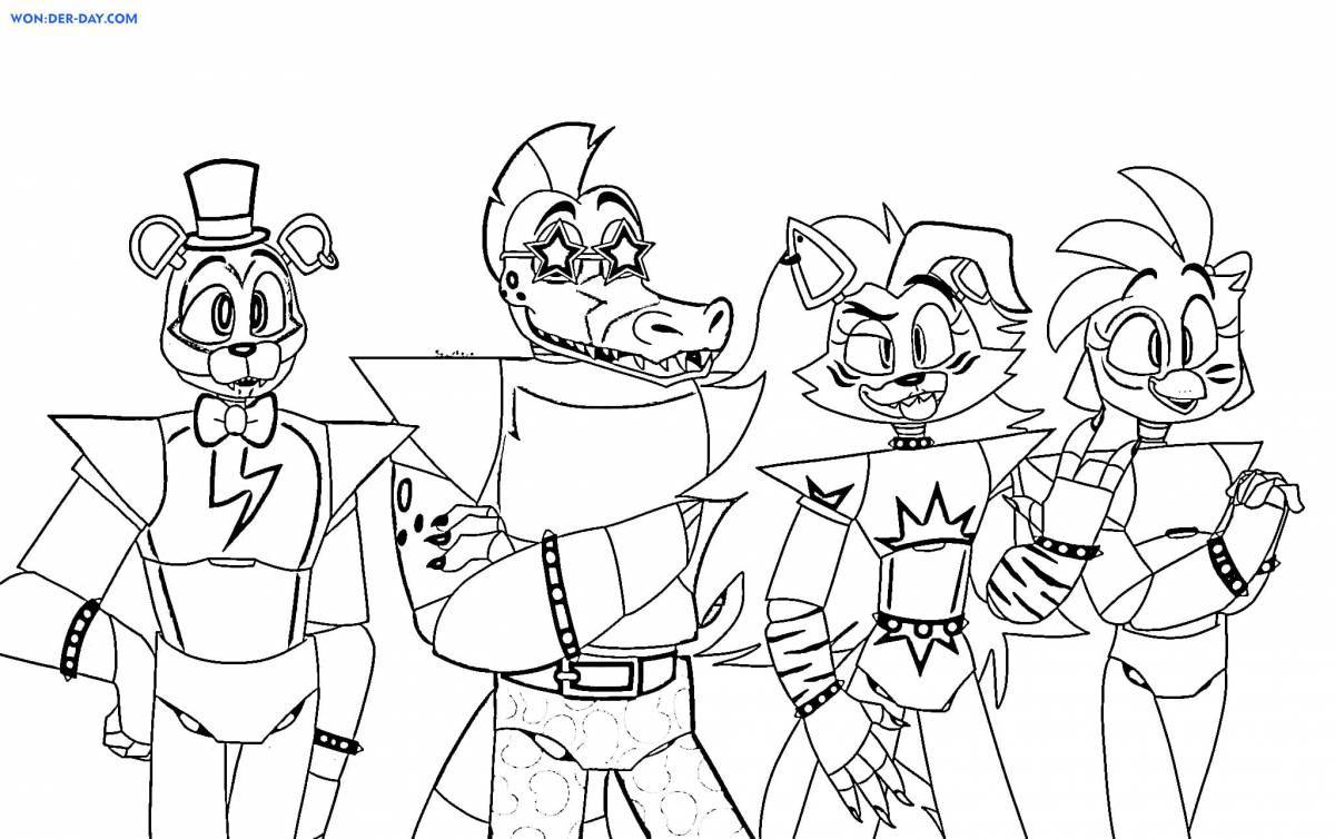 Fnaf 9 awesome coloring book