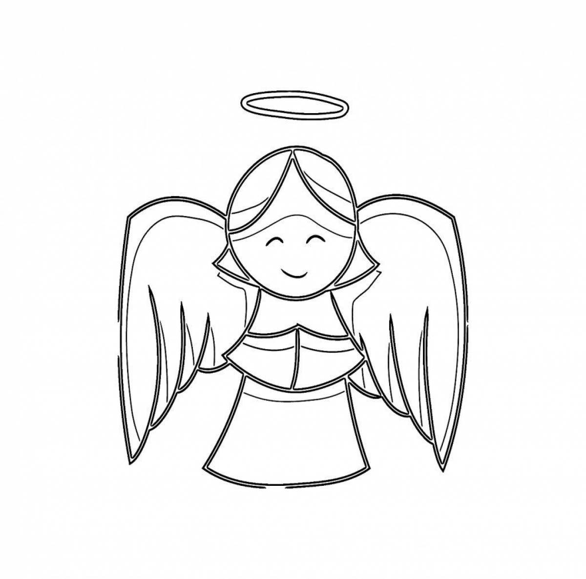 Majestic angel coloring book