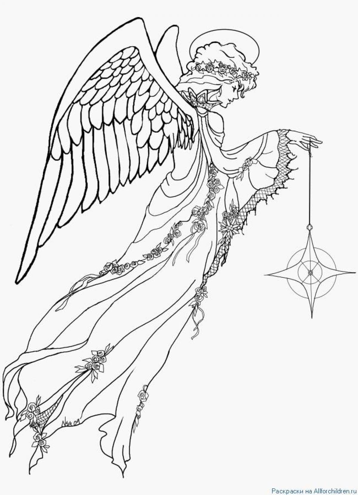 Exquisite angel coloring book